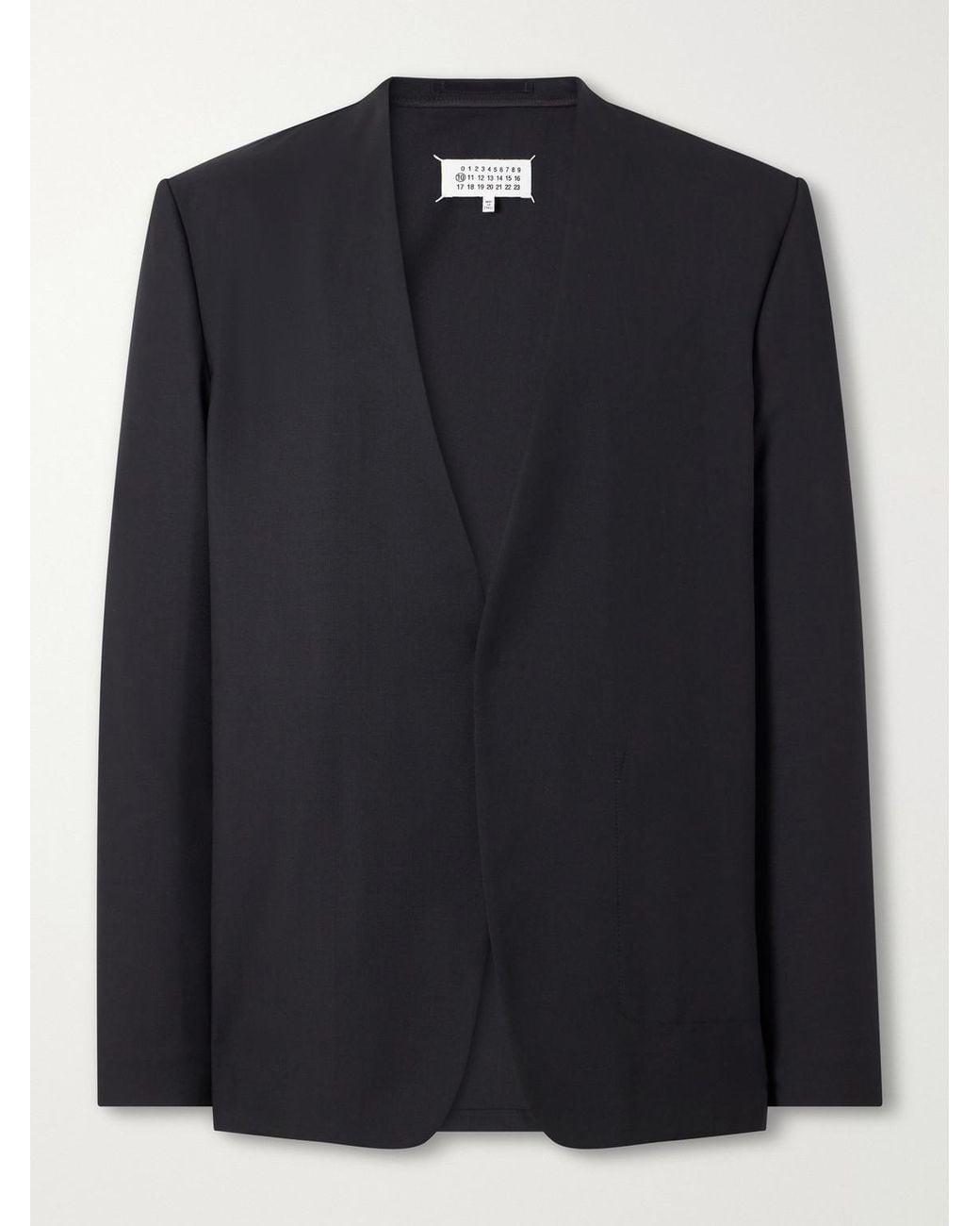 Maison Margiela Black Virgin Wool-Twill Jacket for men