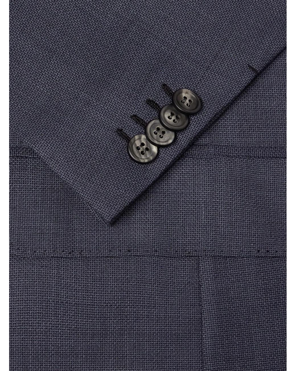 Brioni Blue New Plume Wool Suit Jacket for men