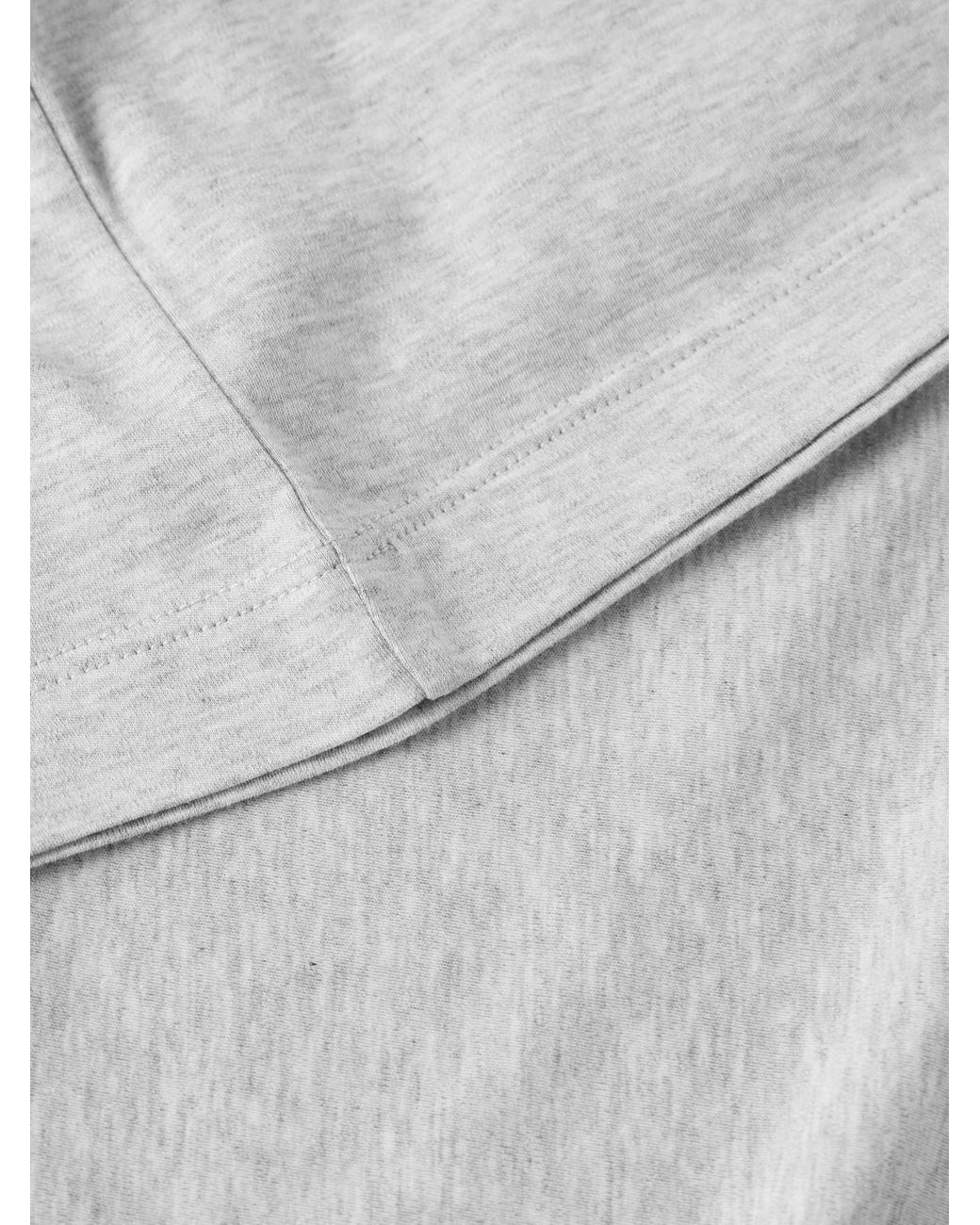 Eleventy White Cotton And Modal-Blend Jersey T-Shirt for men