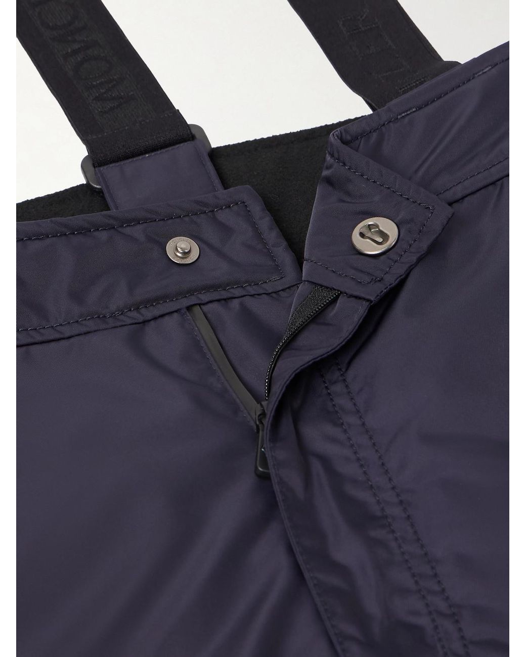 Moncler Blue Wide-Leg Padded Ski Salopettes for men