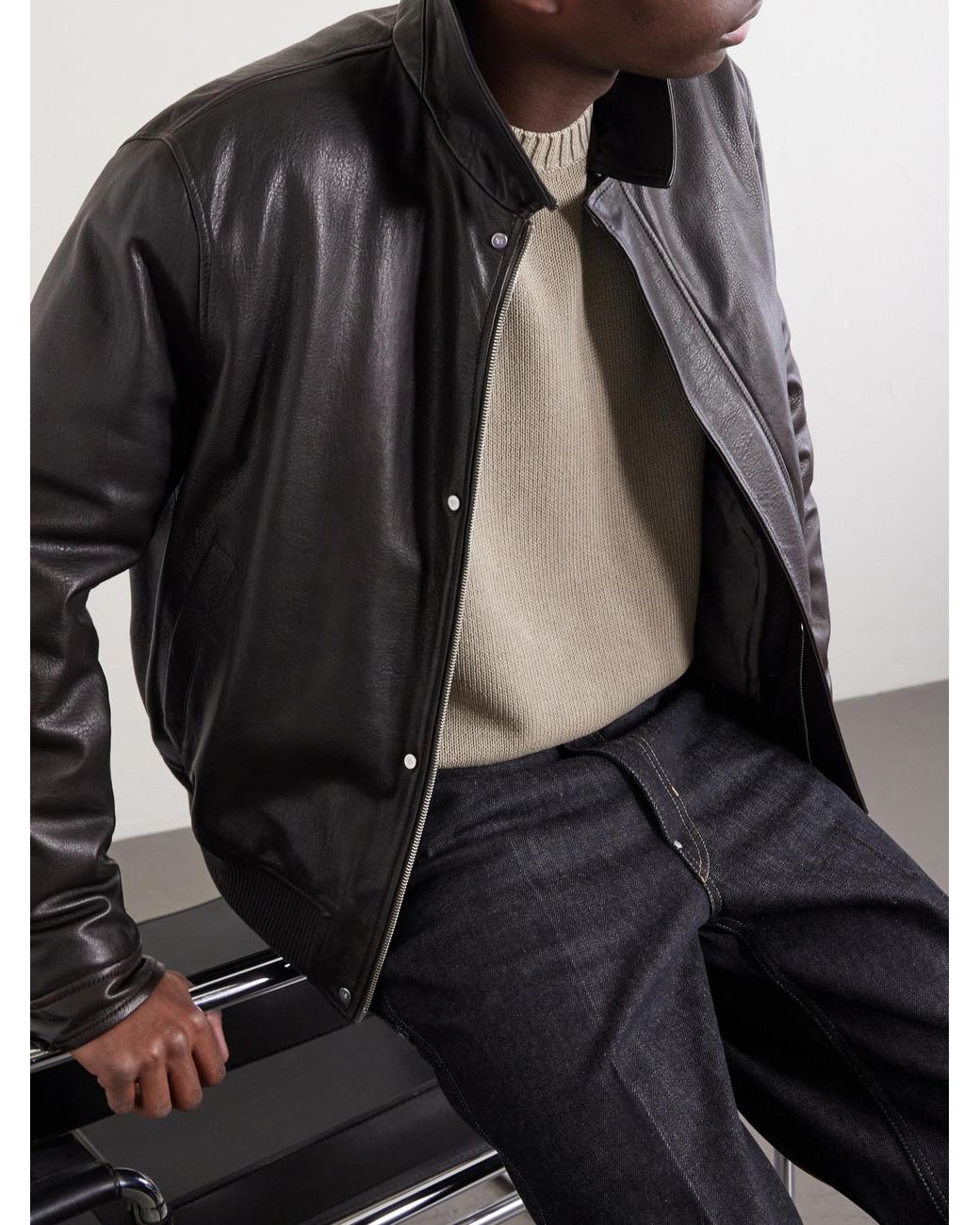 Aimé Leon Dore Natural Cotton Sweater for men