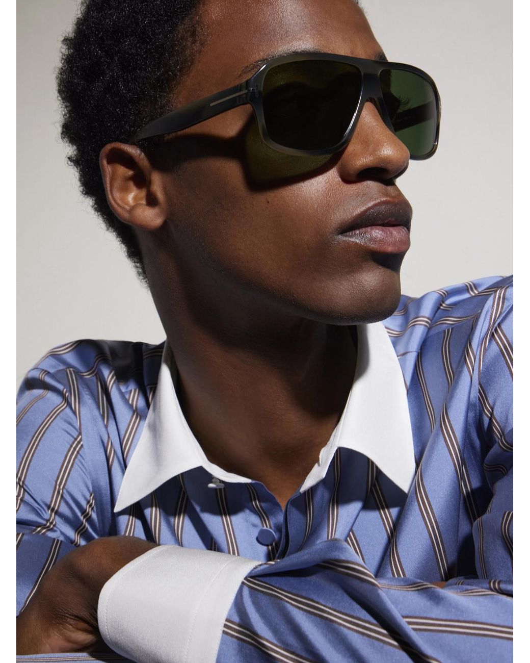 Tom Ford Green William 02 Aviator-style Acetate Sunglasses for men