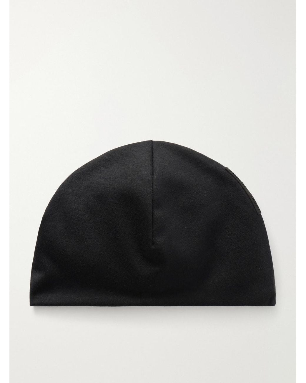 Literary Sport Black Langston Merino Wool-Blend Beanie for men