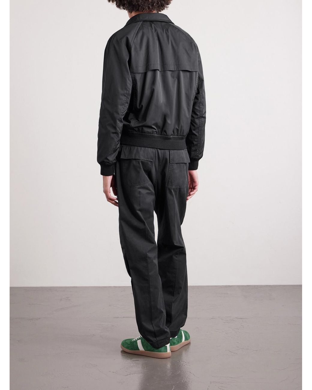 Tom Ford Black Shell Blouson Jacket for men