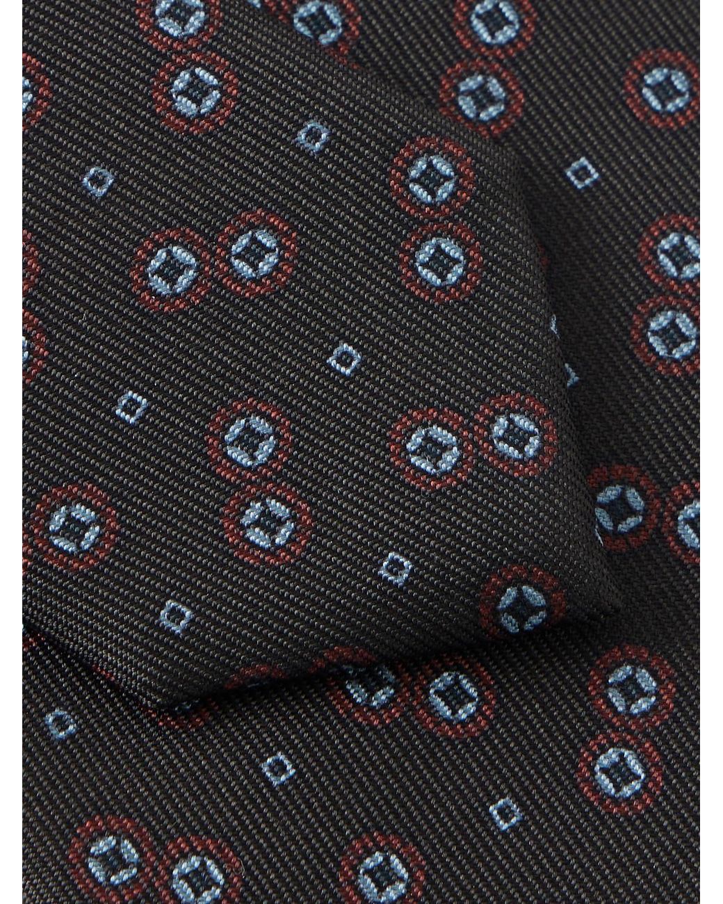Brioni White 8Cm Silk-Jacquard Tie for men