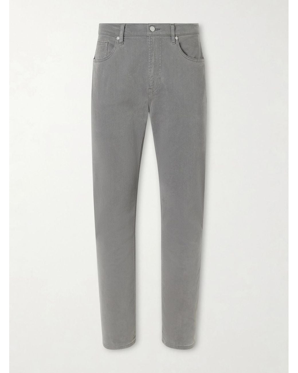 FRAME Gray Modern Straight Lyocell-Blend Jeans for men