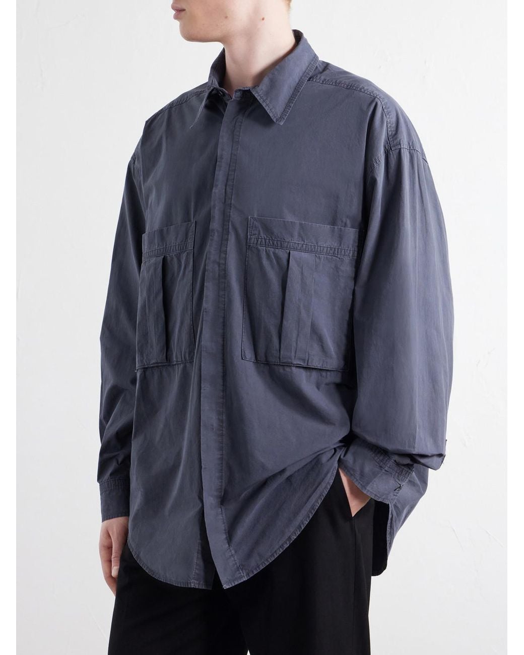 Agolde Blue Clark Organic Cotton Shirt for men