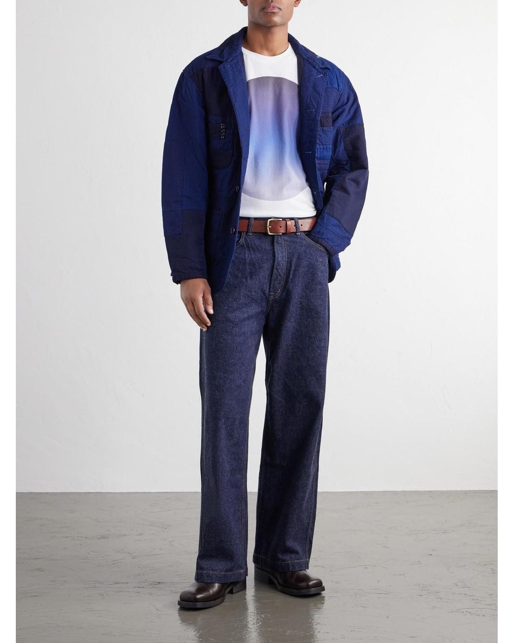 Blue Blue Japan Blue Wide-Leg Jeans for men