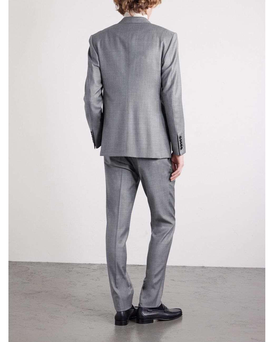 Tom Ford Gray Slim-Fit Wool Suit Trousers for men