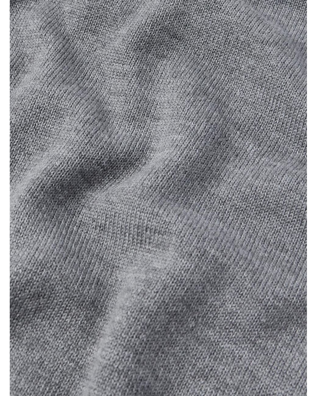 Piacenza 1733 Gray Slim-Fit Wool Rollneck Sweater for men