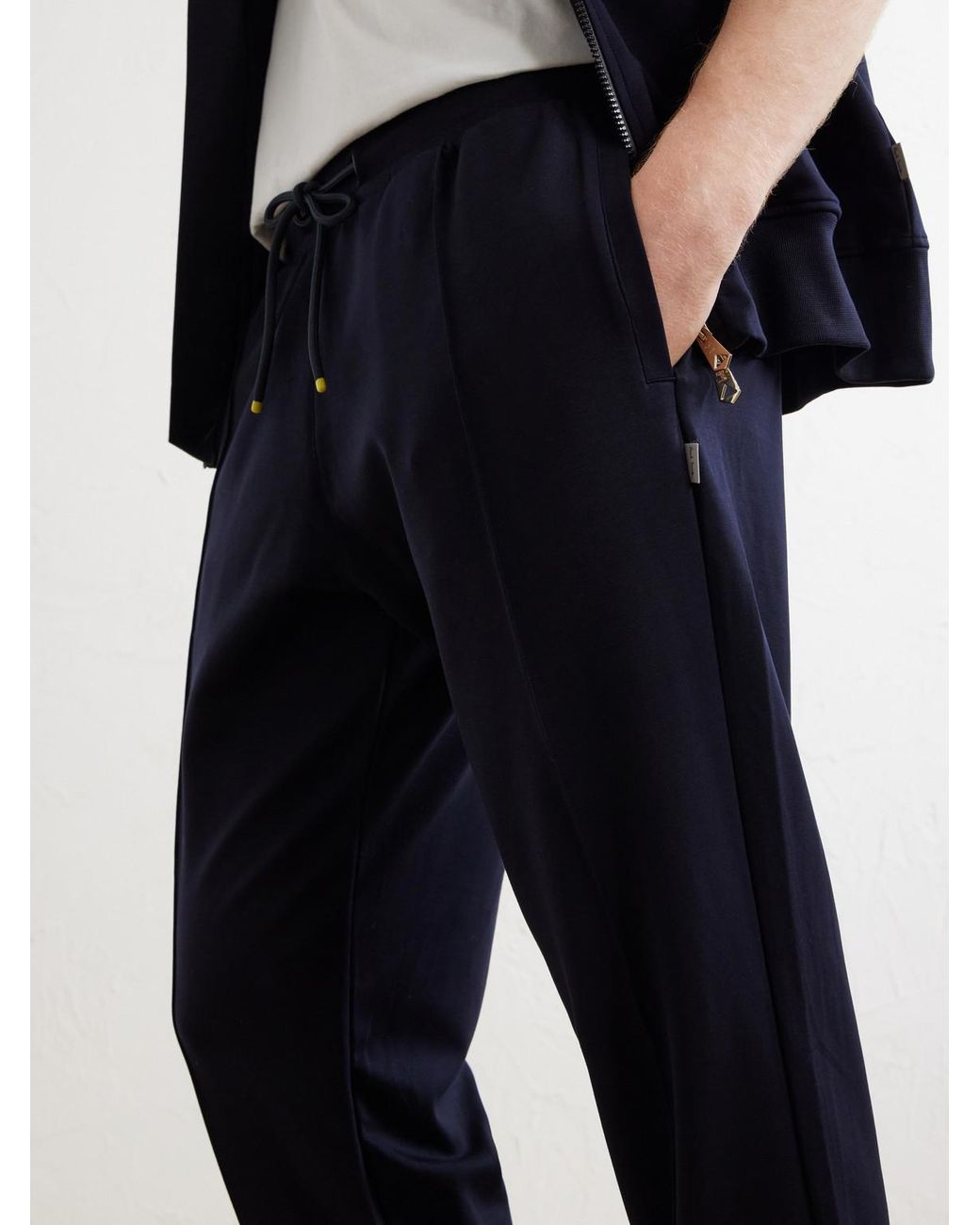 Paul Smith Blue Tapered Lyocell-blend Jersey Sweatpants for men