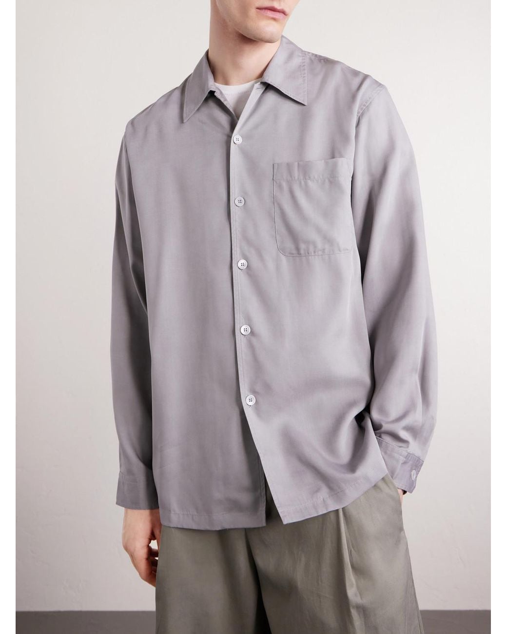 Our Legacy Gray Every Tencel Lyocell Shirt for men