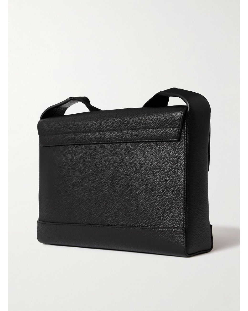 Mulberry Black Chiltern Small Full-Grain Leather Messenger Bag for men