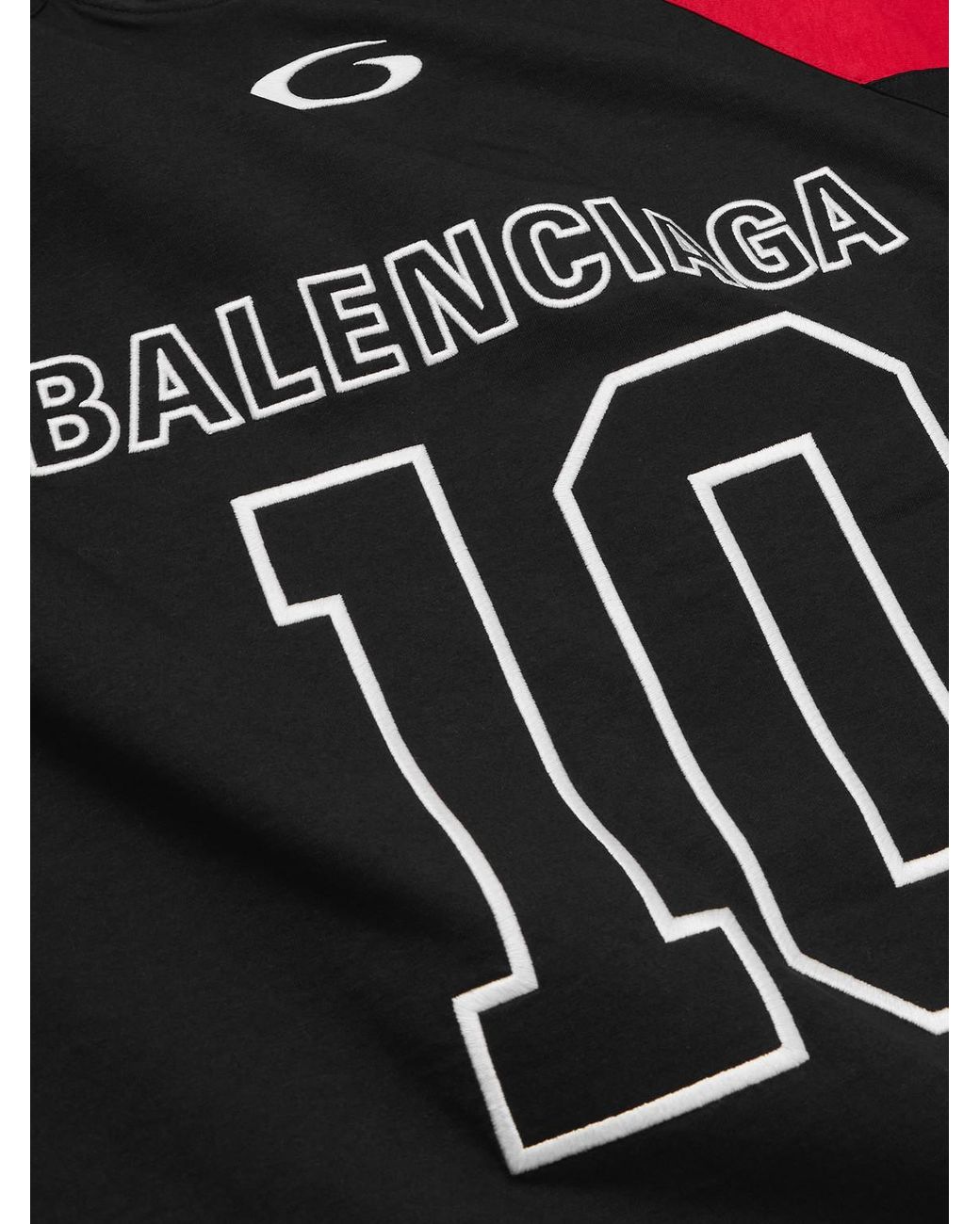 Balenciaga Black Nba Oversized Logo-embroidered Cotton-jersey T-shirt for men