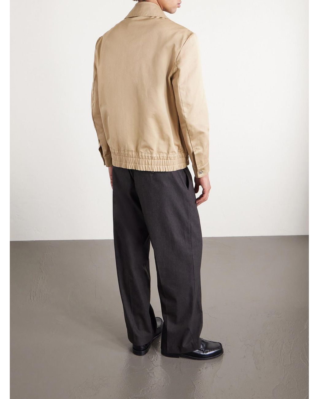 Barena Natural Cotton-gabardine Blouson Jacket for men