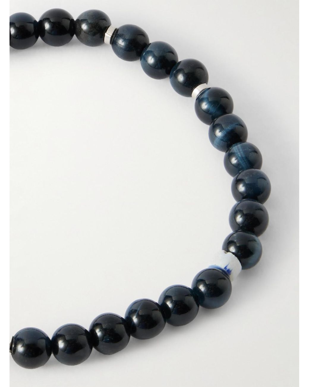 Mikia Metallic Circle 8 Sterling Silver for men