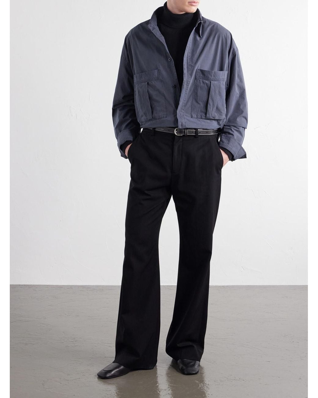 Agolde Blue Clark Organic Cotton Shirt for men