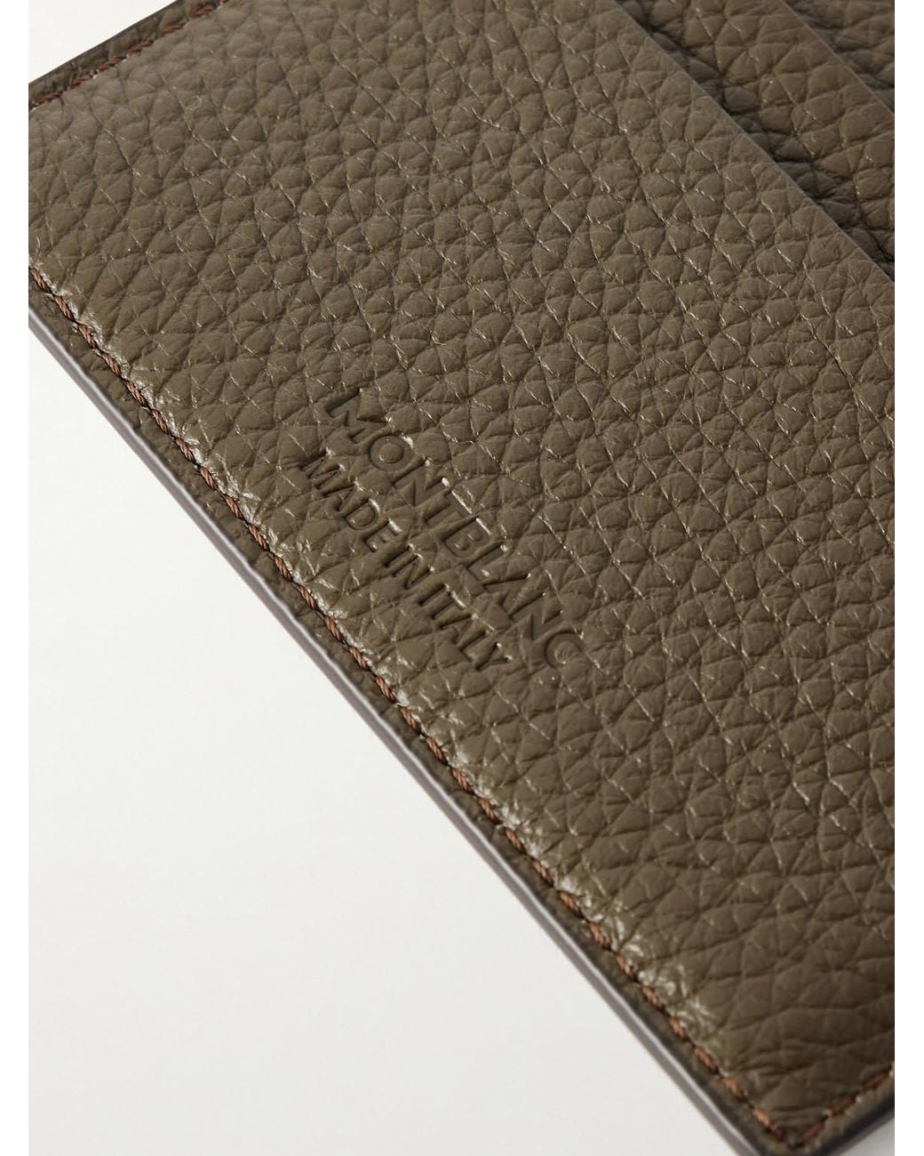 Montblanc Natural Full-Grain Leather Cardholder for men