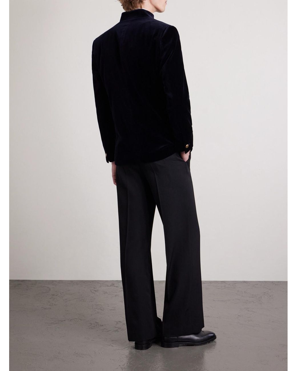 Favourbrook Blue Cotton-velvet Jacket for men