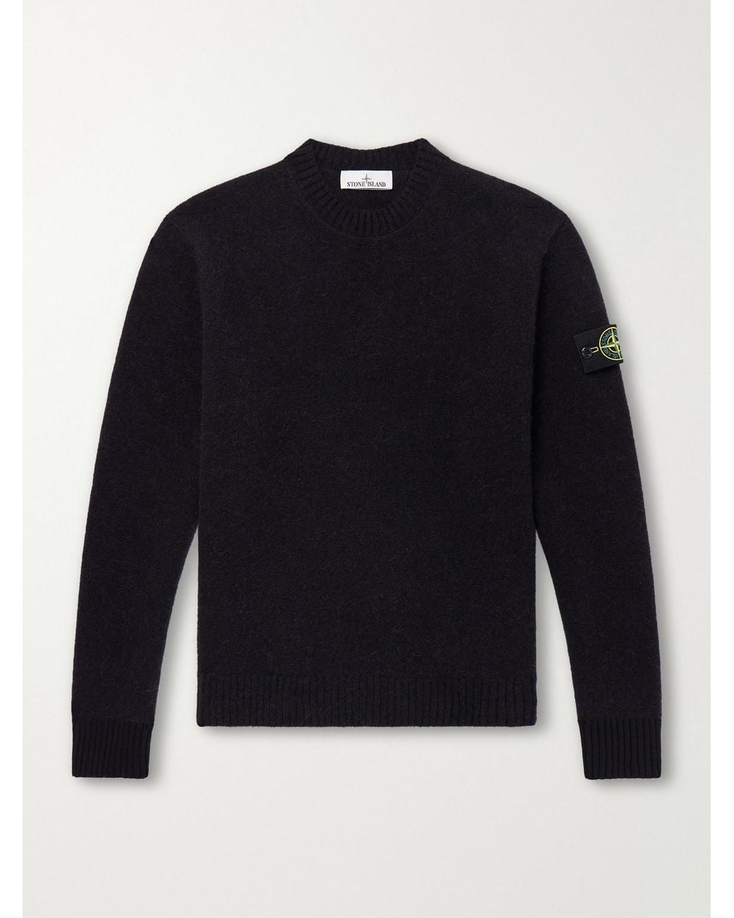 Stone Island Blue Wool-Blend Sweater for men