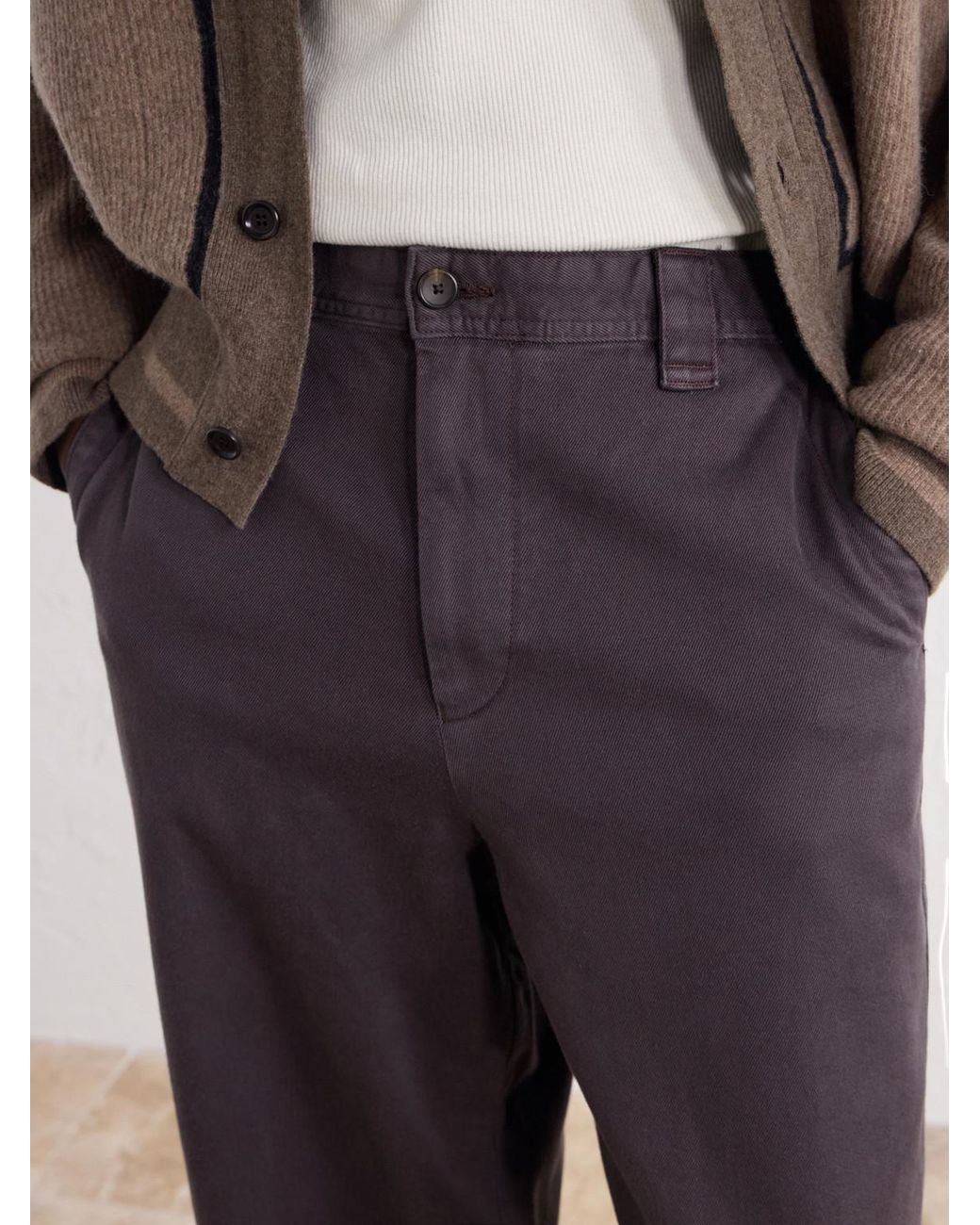 Corridor NYC Blue Wide-Leg Cotton-Twill Trousers for men