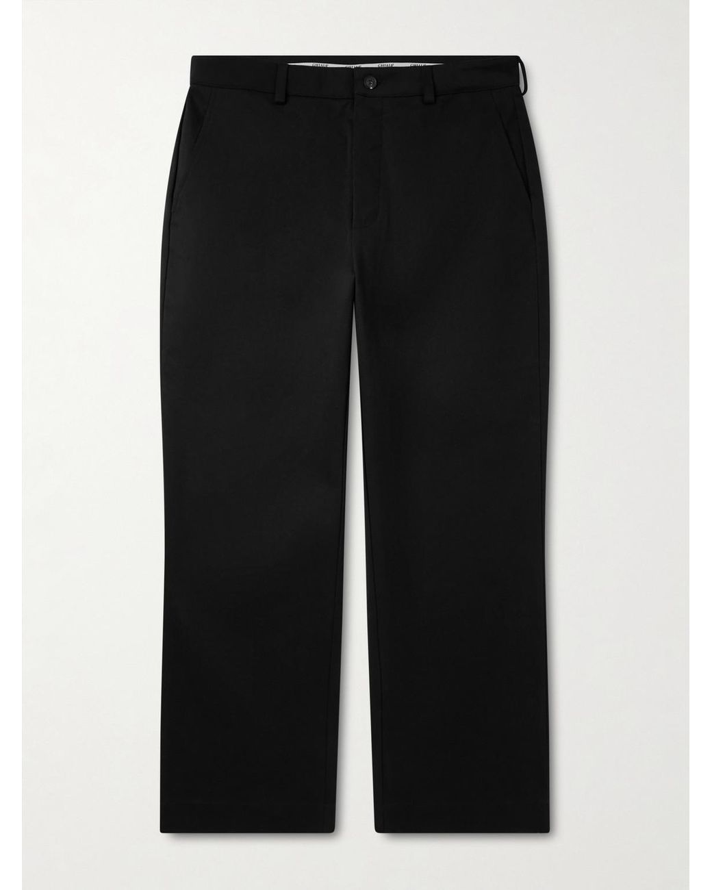 Ghiaia Black Straight-Leg Cotton Chinos for men