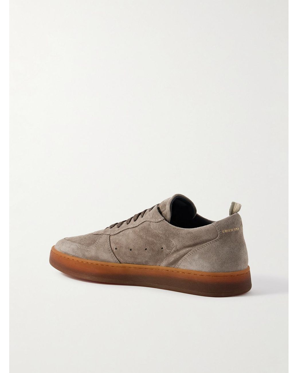 Officine Creative Brown Asset 001 Suede Sneakers for men