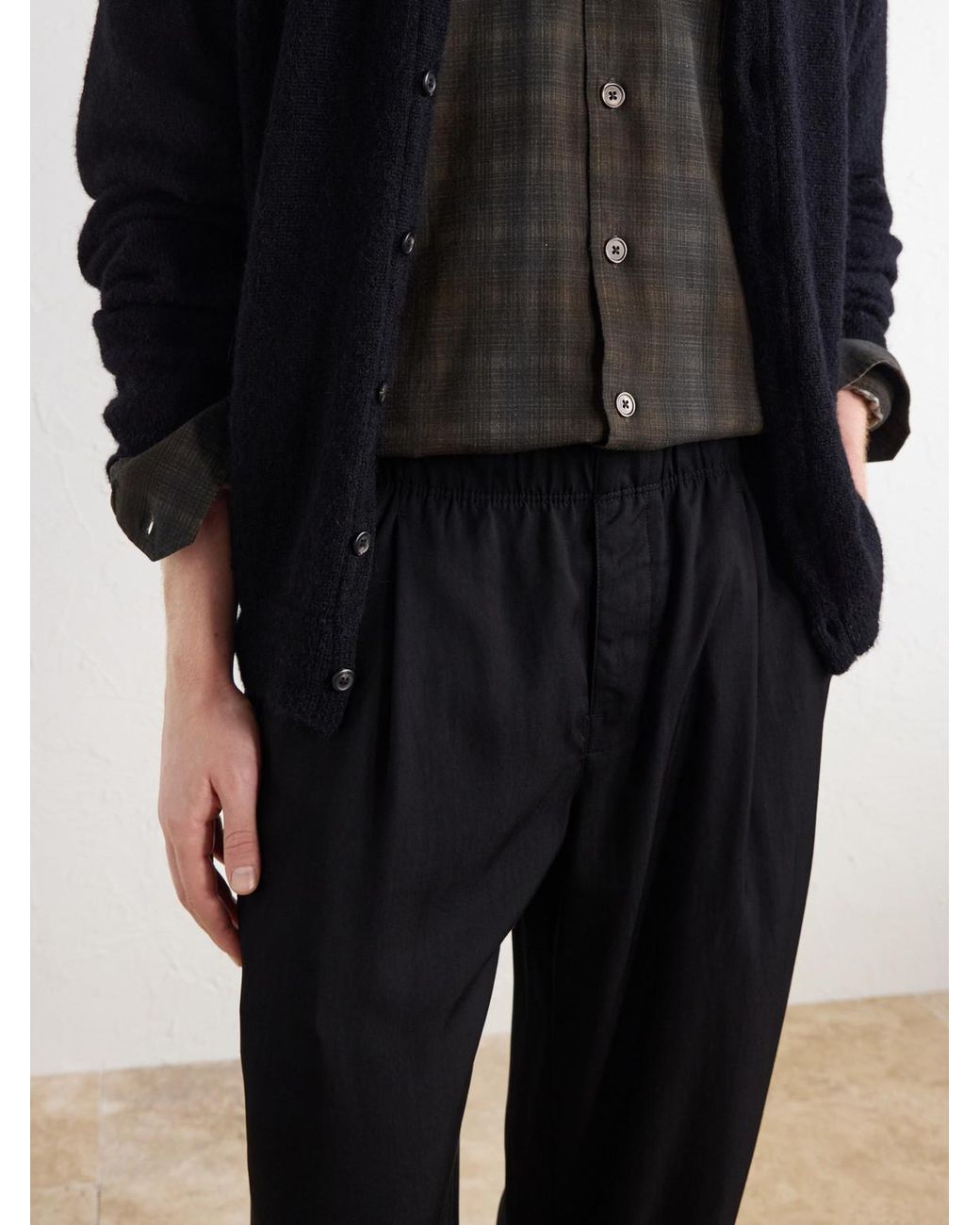 Our Legacy Blue Wide-Leg Pleated Tencel Lyocel-Blend Twill Trousers for men