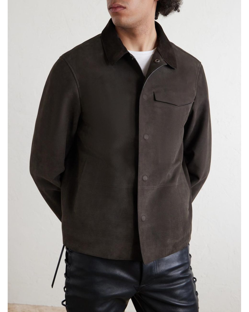 Tom Ford Black Nubuck Jacket for men