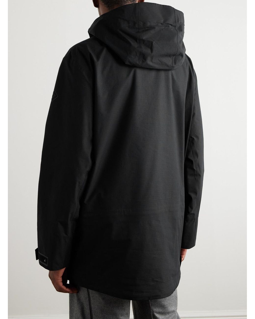 Loro Piana Black Nuptse Clima System Hooded Ski Jacket for men