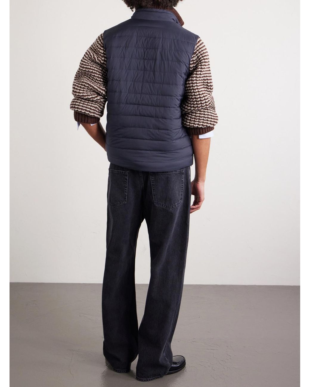 Herno Reversible Quilted Down Gilet in Blue für Herren