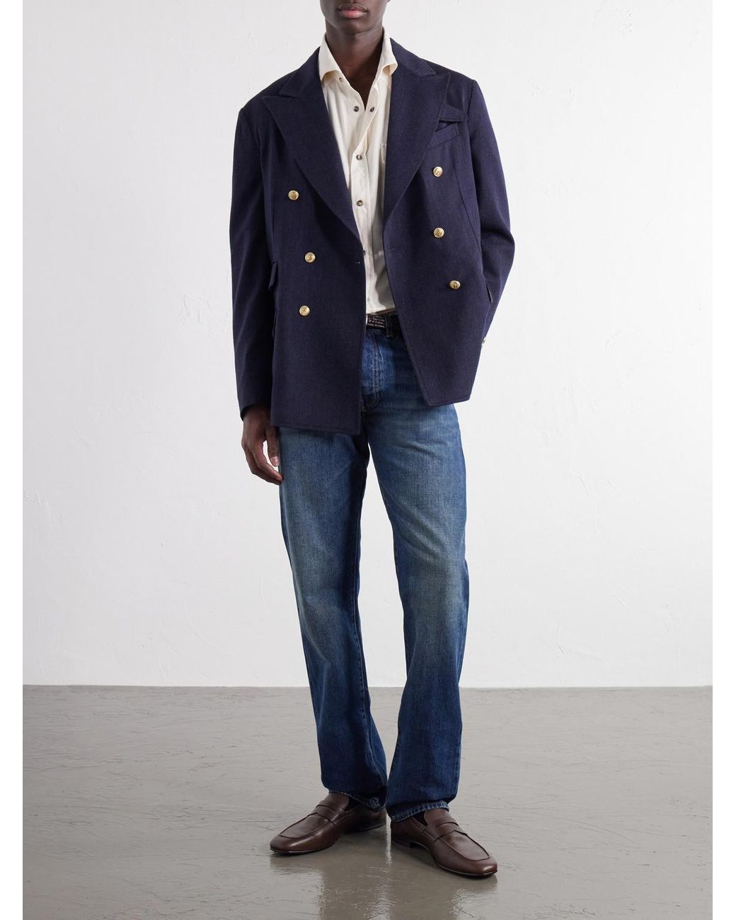 Fortela Blue John Straight-Leg Jeans for men