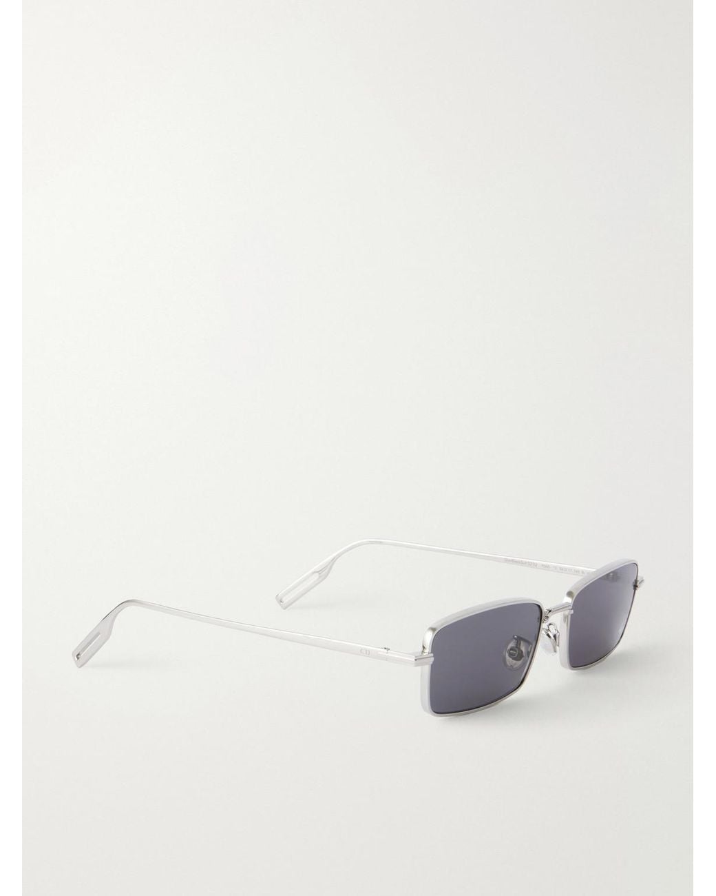 Dior Metallic Diorblacksuit S21U Square-Frame-Tone Metal Sunglasses for men