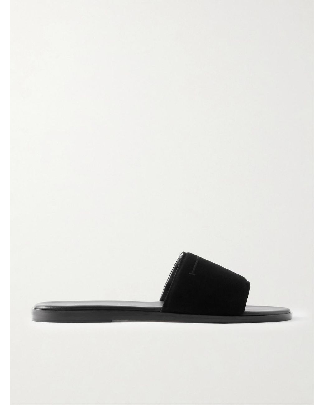 Tom Ford White Kai Suede Slides for men