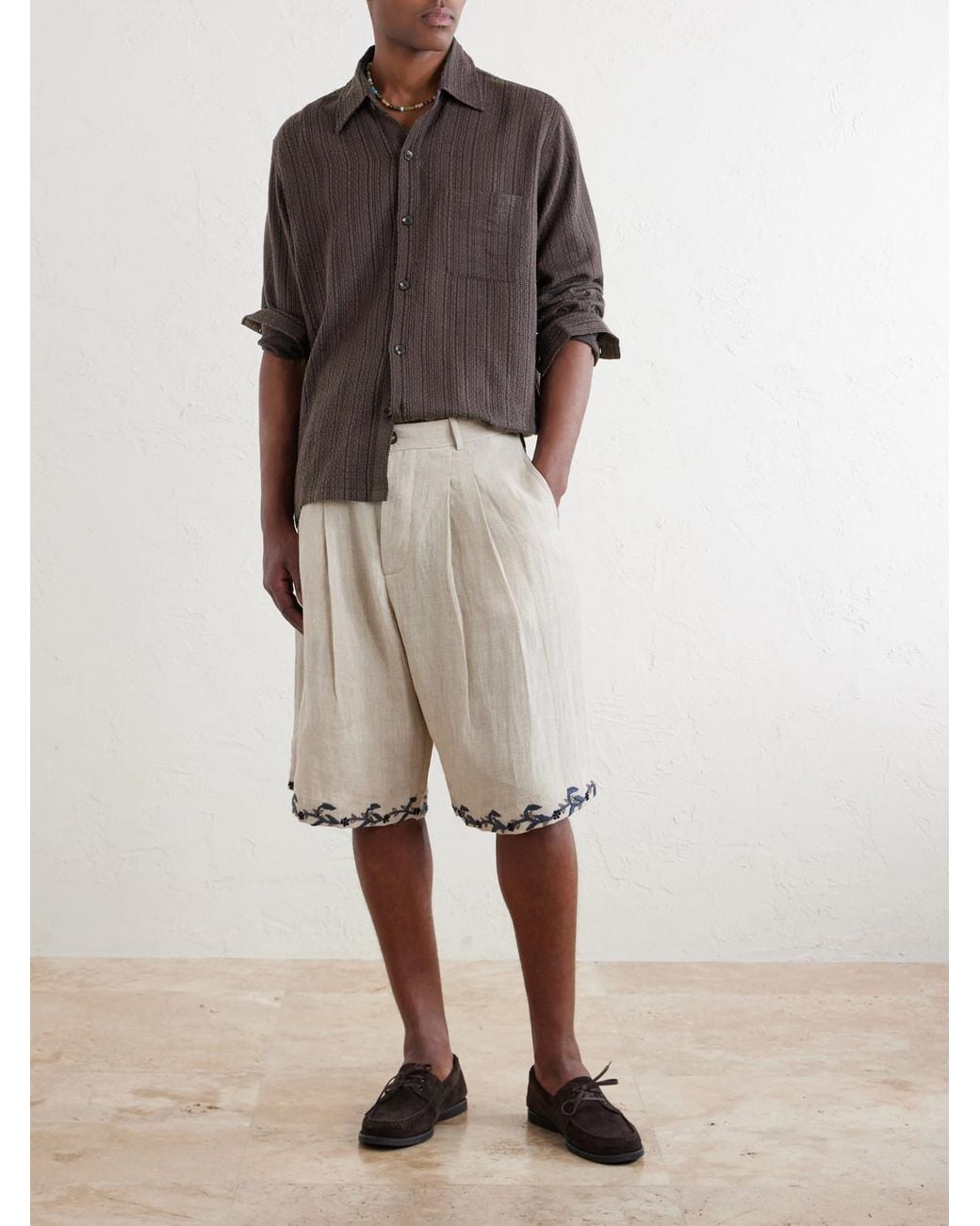 Kartik Research Brown Cotton Shirt for men