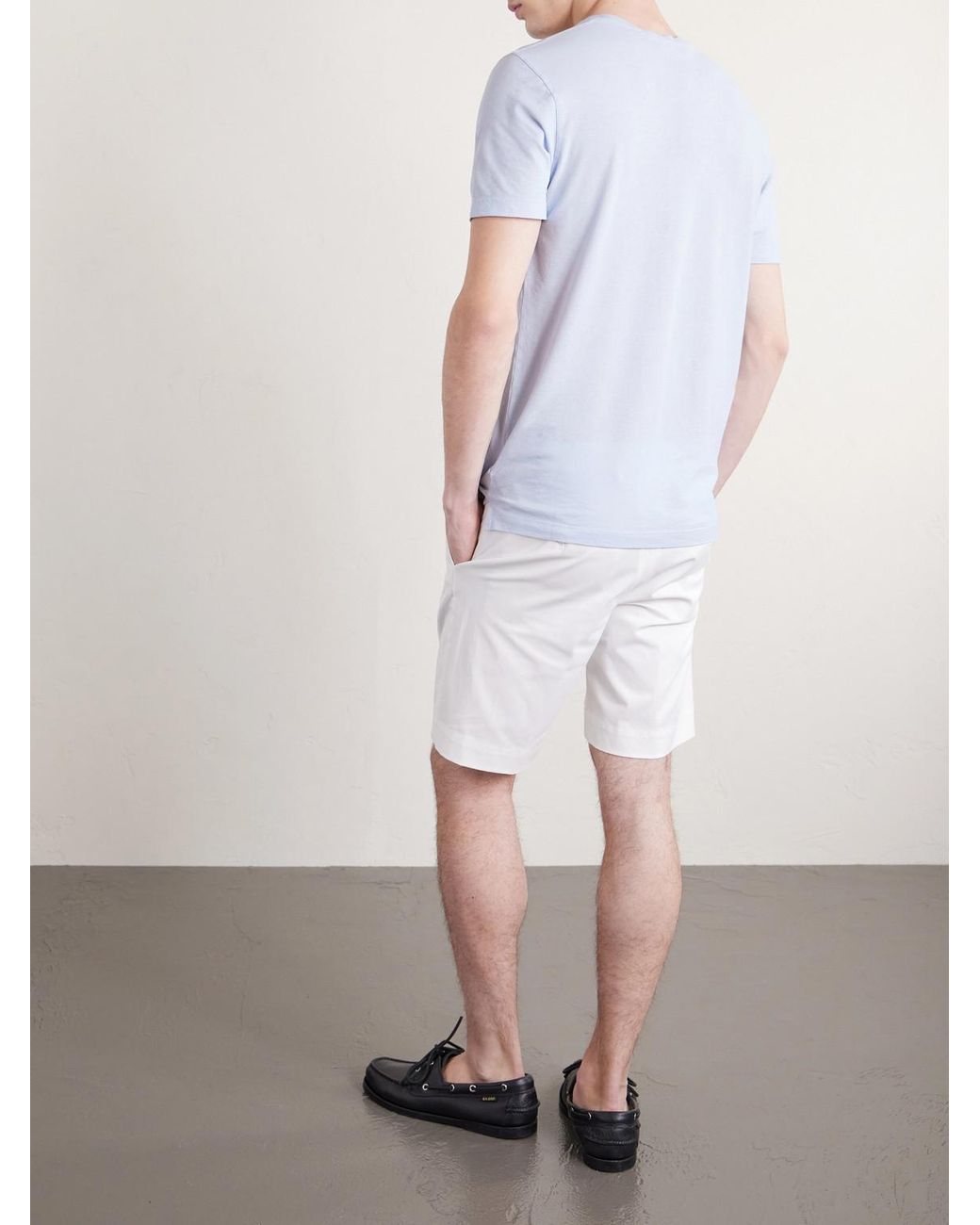 Slowear White Zanone Slim-fit Cotton-jersey T-shirt for men