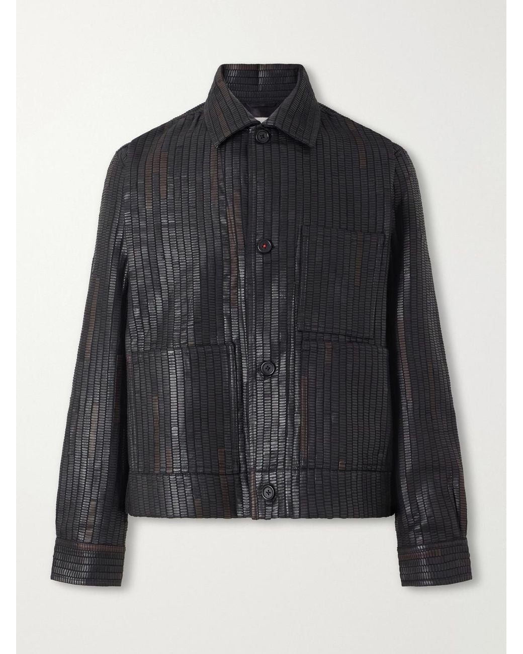 Kardo Black Bodhi Leather Jacket for men