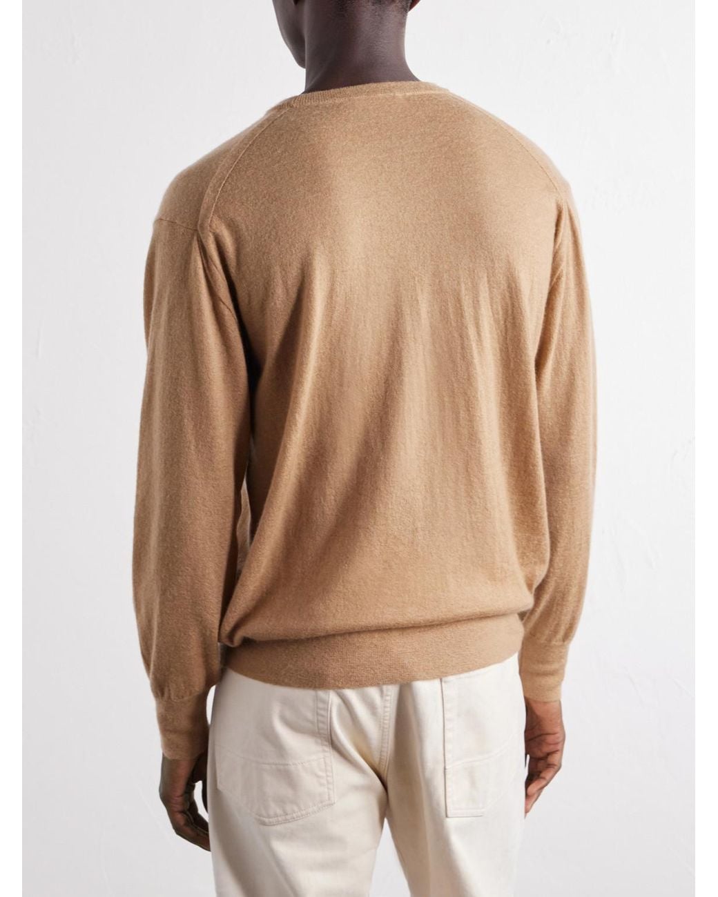 Auralee Natural Cashmere Sweater for men