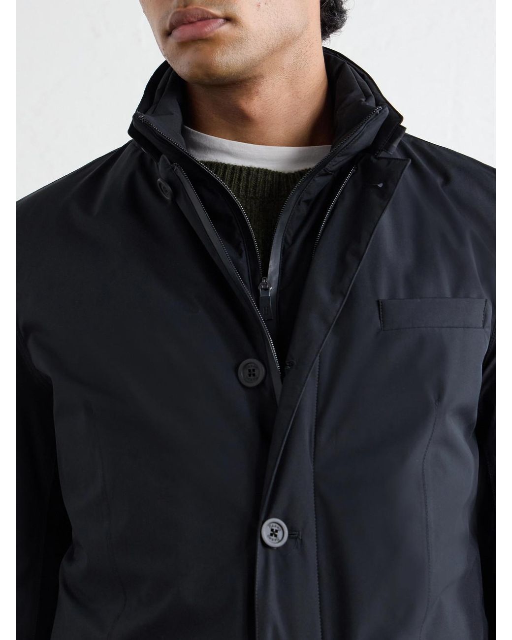 Herno Black Padded Down Jacket for men