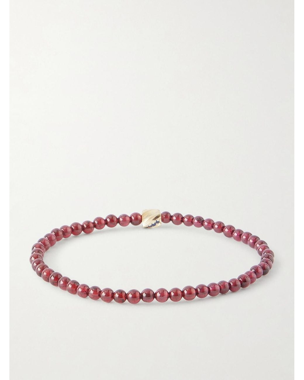 Luis Morais Red 14-Karat Ruby And Sapphire Bracelet for men