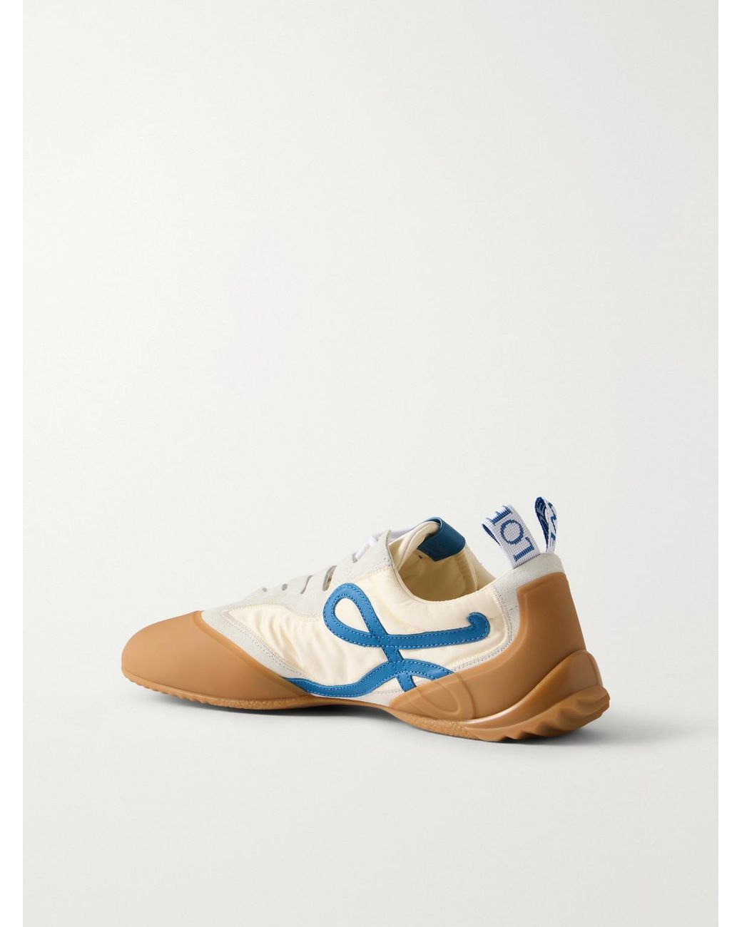 Loewe Blue Grip Suede-Trimmed Nylon Sneakers for men