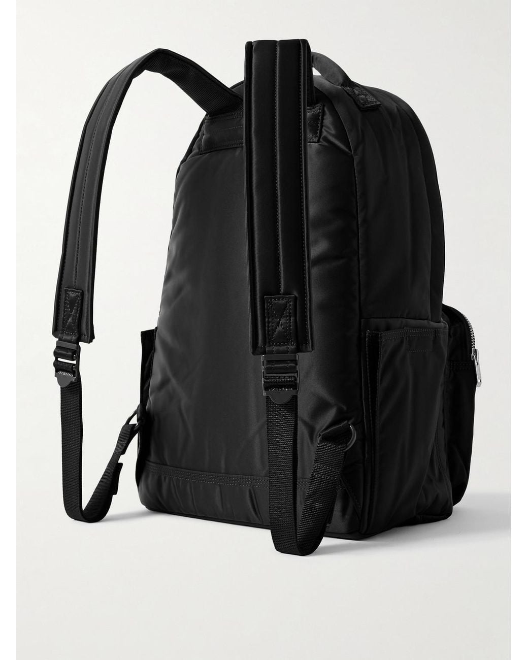 Porter-Yoshida and Co Black Daypack Nylon-Twill Backpack for men
