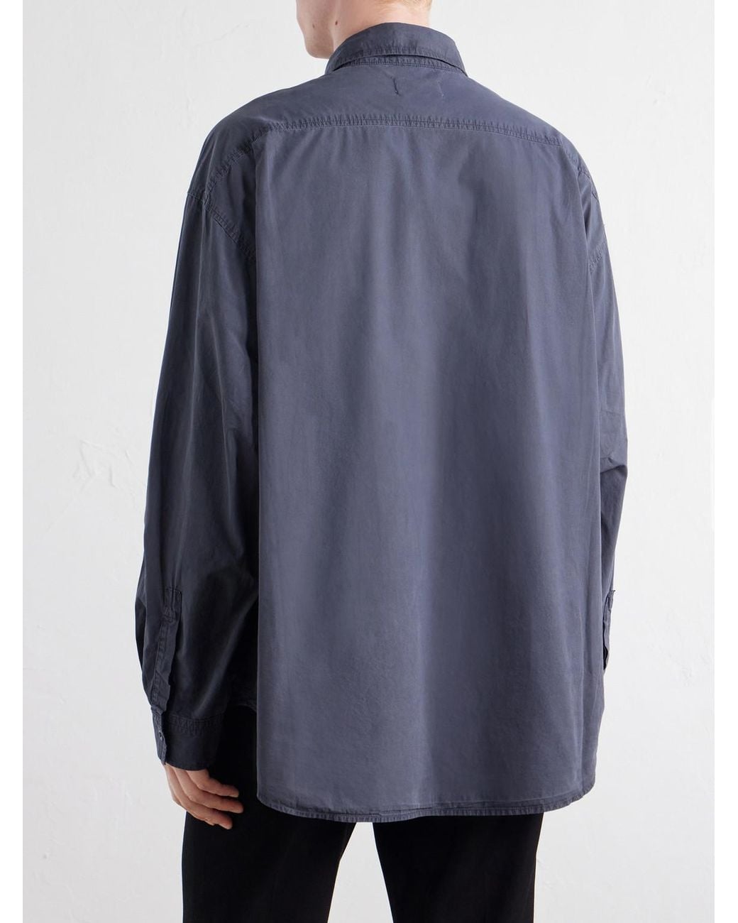 Agolde Blue Clark Organic Cotton Shirt for men