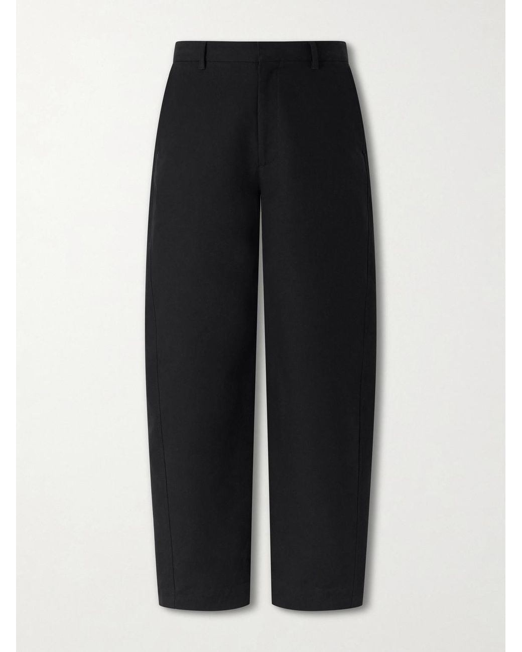 Givenchy Black Straight-Leg Cotton-Twill Trousers for men