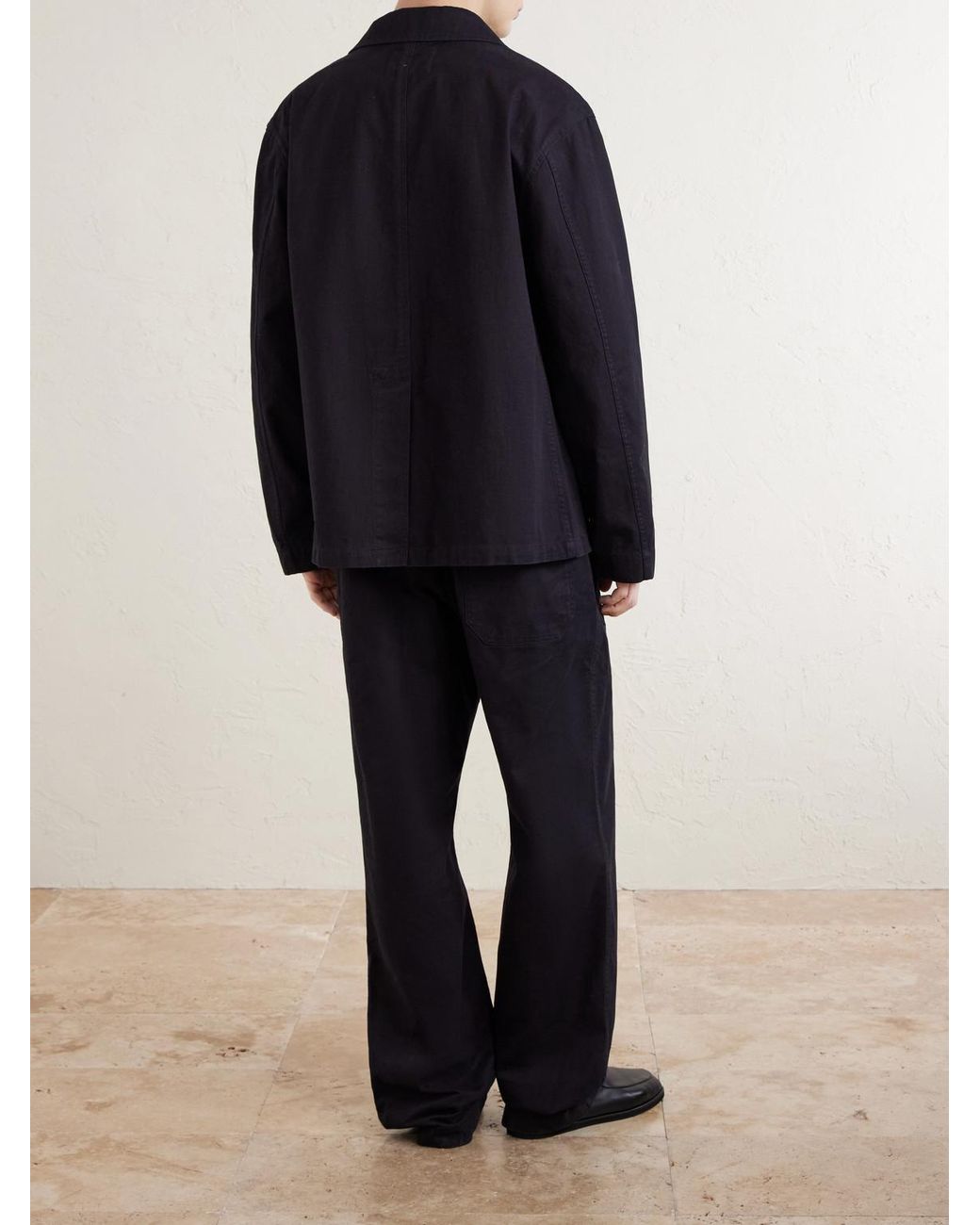 Margaret Howell Black Mhl. Cotton-Drill Blazer for men