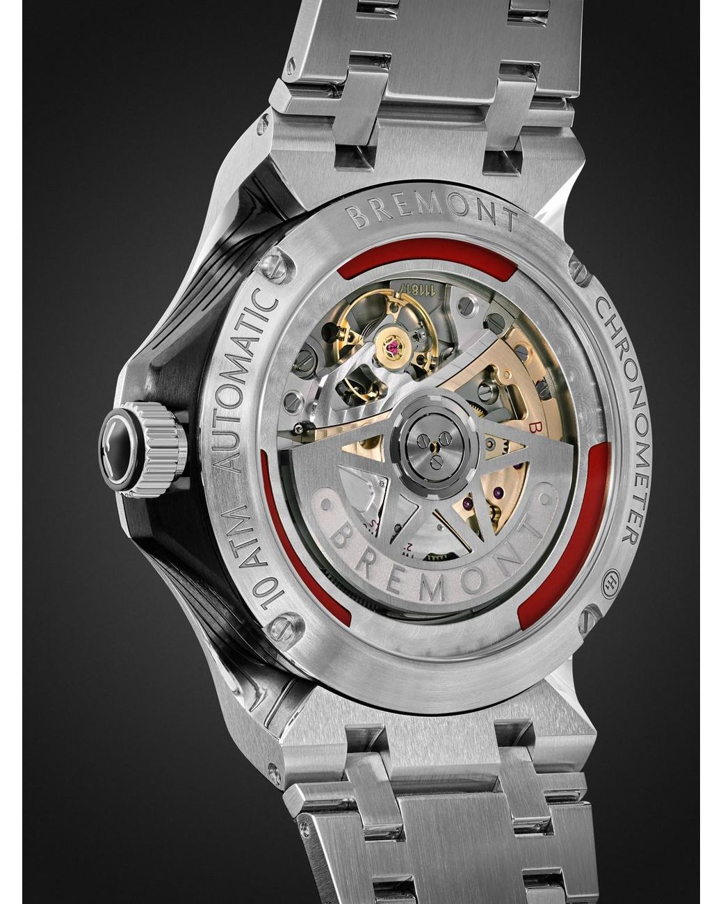 Bremont Black Supernova Automatic Stainless Steel Watch, Ref. Supernova-Al-N-B for men