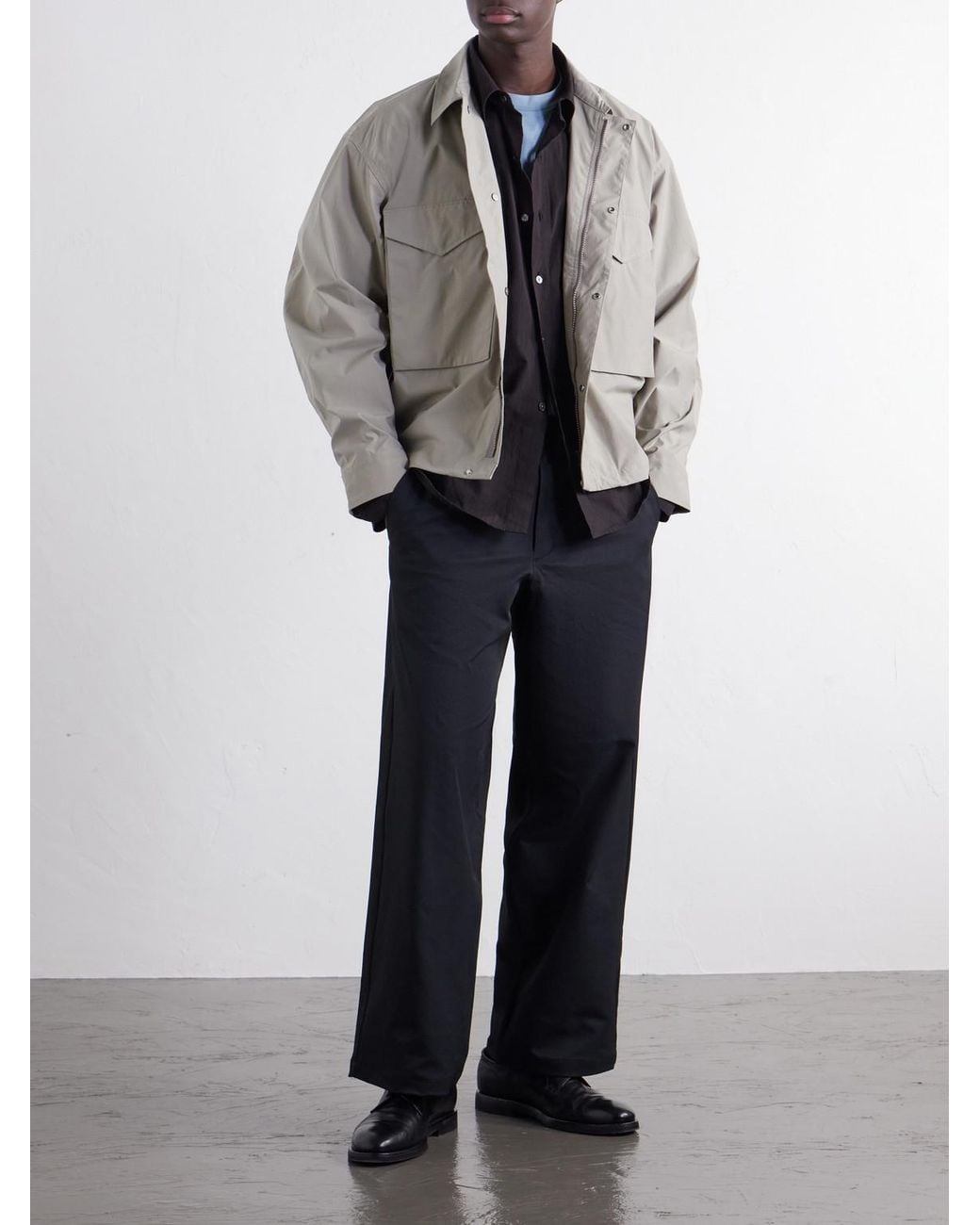 Goldwin Gray Shell Ski Jacket for men