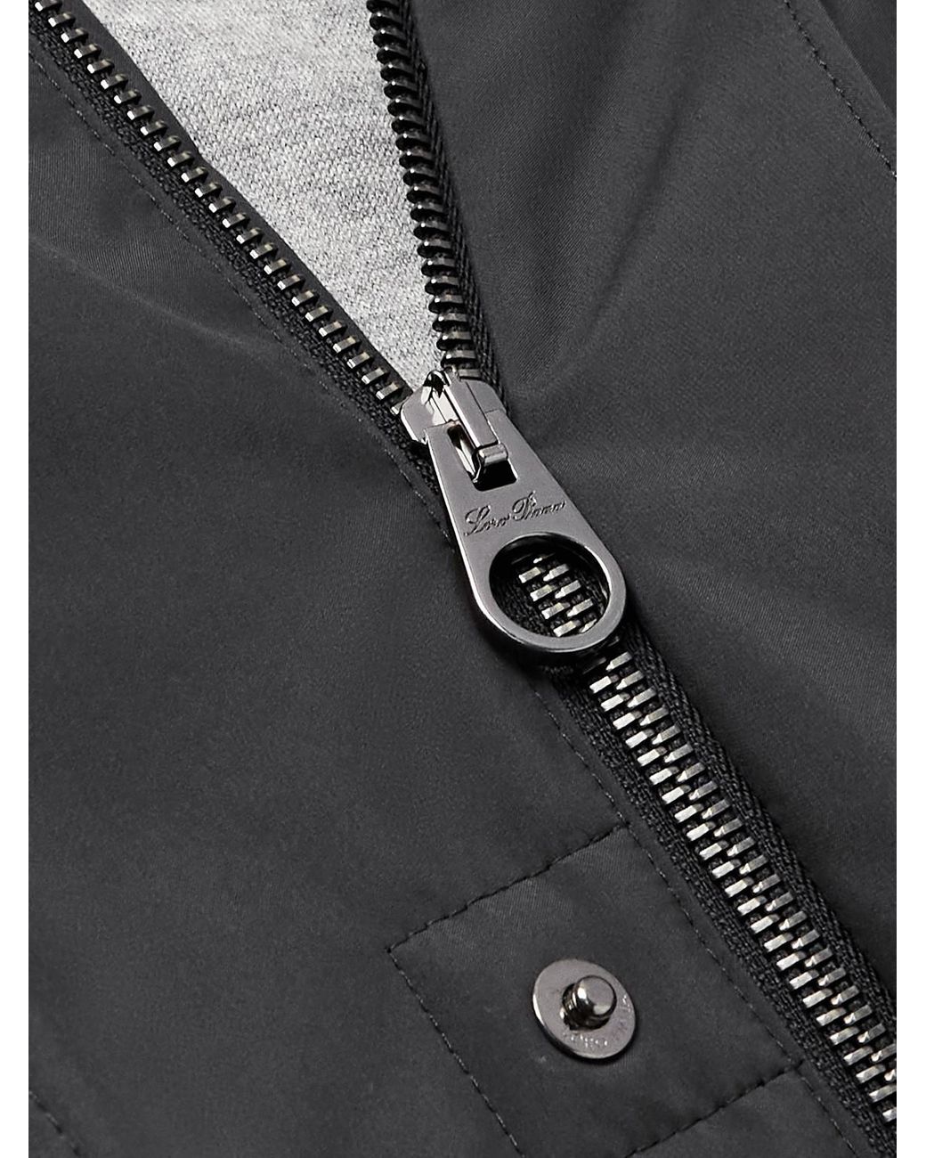 Loro Piana Black Traveller Shell Jacket for men