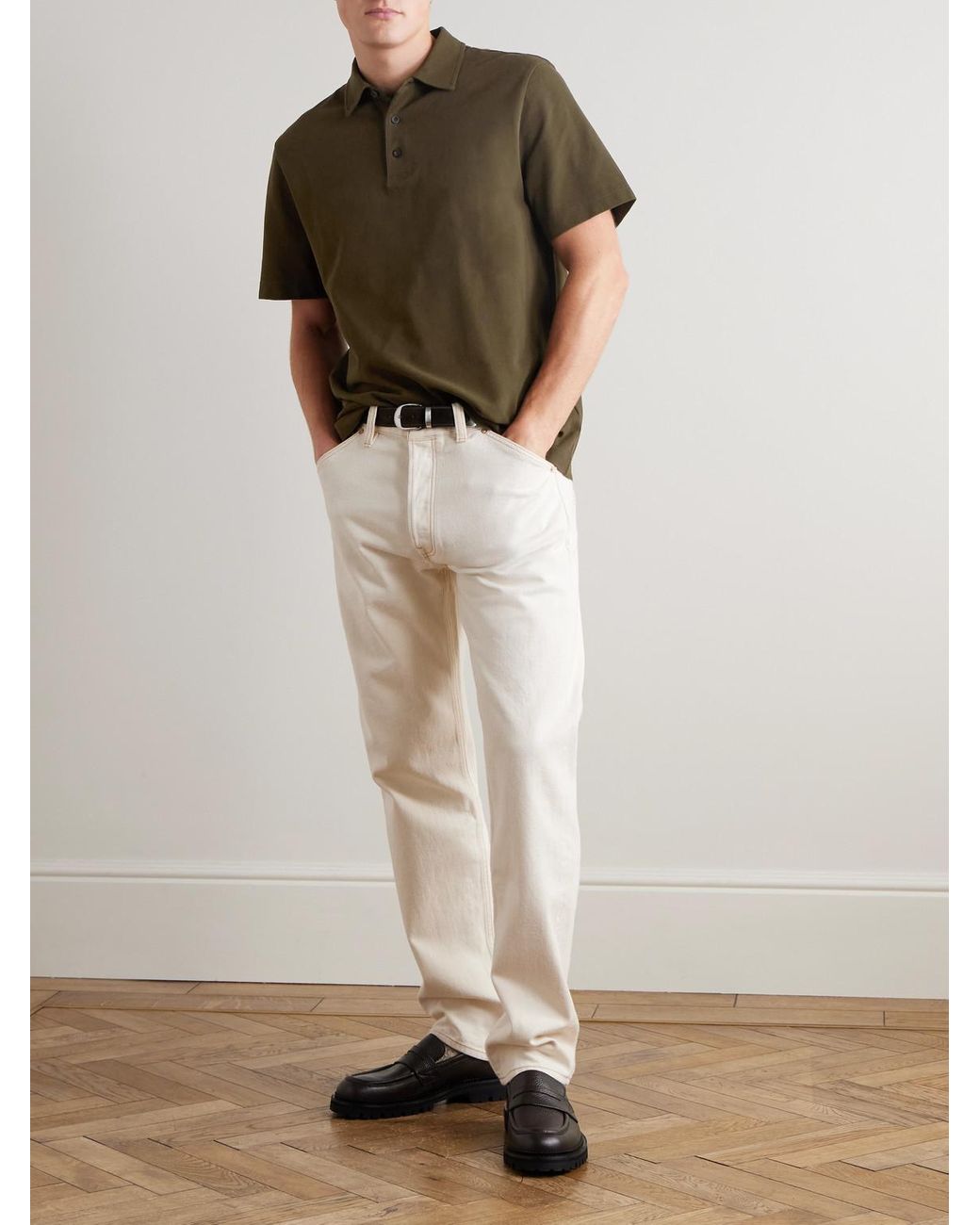 Mr P. Green Cotton-piqué Polo Shirt for men