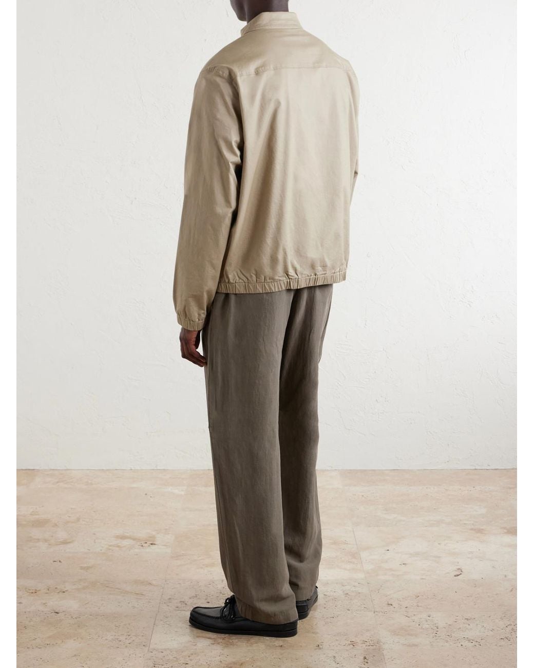 Rag & Bone Natural Harrington Cotton-Blend Jacket for men